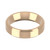 18ct Rose Gold 5mm Bevelled Edge Wedding Band Classic Weight Landscape