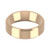 9ct Rose Gold 6mm Bevelled Edge Wedding Band Classic Weight Landscape