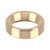 9ct Rose Gold 6mm Bevelled Edge Wedding Band Heavy Weight Landscape