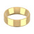 9ct Yellow Gold 6mm Bevelled Edge Wedding Band Light Weight Landscape