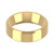 9ct Yellow Gold 6mm Bevelled Edge Wedding Band Classic Weight Landscape