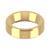 9ct Yellow Gold 6mm Bevelled Edge Wedding Band Heavy Weight Landscape