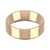 18ct Rose Gold 6mm Bevelled Edge Wedding Band Light Weight Landscape