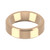 18ct Rose Gold 6mm Bevelled Edge Wedding Band Heavy Weight Landscape