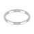 Platinum 2mm Rounded Flat Wedding Band Light Weight Landscape