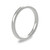 Platinum 2mm Rounded Flat Wedding Band Classic Weight Portrait