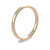 9ct Rose Gold 2mm Rounded Flat Wedding Band Light Weight Portrait