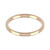 9ct Rose Gold 2mm Rounded Flat Wedding Band Light Weight Landscape