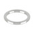 9ct White Gold 2mm Rounded Flat Wedding Band Heavy Weight Landscape