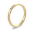 9ct Yellow Gold 2mm Rounded Flat Wedding Band Light Weight Portrait