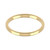 9ct Yellow Gold 2mm Rounded Flat Wedding Band Light Weight Landscape