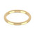 9ct Yellow Gold 2mm Rounded Flat Wedding Band Classic Weight Landscape