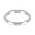 18ct White Gold 2mm Rounded Flat Wedding Band Classic Weight Landscape