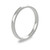 Platinum 2.5mm Rounded Flat Wedding Band Classic Weight Portrait