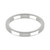 Platinum 2.5mm Rounded Flat Wedding Band Classic Weight Landscape