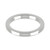 Platinum 2.5mm Rounded Flat Wedding Band Heavy Weight Landscape