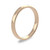 9ct Rose Gold 2.5mm Rounded Flat Wedding Band Light Weight Portrait