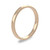 9ct Rose Gold 2.5mm Rounded Flat Wedding Band Classic Weight Portrait