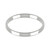 18ct White Gold 2.5mm Rounded Flat Wedding Band Light Weight Landscape