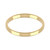 18ct Yellow Gold 2.5mm Rounded Flat Wedding Band Light Weight Landscape