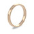 9ct Rose Gold 3mm Rounded Flat Wedding Band Classic Weight Portrait