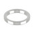 9ct White Gold 3mm Rounded Flat Wedding Band Heavy Weight Landscape