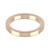 18ct Rose Gold 3mm Rounded Flat Wedding Band Heavy Weight Landscape