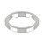 18ct White Gold 3mm Rounded Flat Wedding Band Heavy Weight Landscape