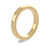 18ct Yellow Gold 3mm Rounded Flat Wedding Band Heavy Weight Portrait