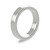 Platinum 4mm Rounded Flat Wedding Band Heavy Weight Portrait