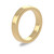 18ct Yellow Gold 4mm Rounded Flat Wedding Band Heavy Weight Portrait