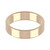 9ct Rose Gold 5mm Rounded Flat Wedding Band Light Weight Landscape