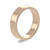 9ct Rose Gold 5mm Rounded Flat Wedding Band Classic Weight Portrait