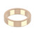 9ct Rose Gold 5mm Rounded Flat Wedding Band Heavy Weight Landscape