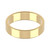 9ct Yellow Gold 5mm Rounded Flat Wedding Band Light Weight Landscape