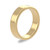 9ct Yellow Gold 5mm Rounded Flat Wedding Band Classic Weight Portrait