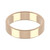 18ct Rose Gold 5mm Rounded Flat Wedding Band Light Weight Landscape