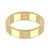 18ct Yellow Gold 5mm Rounded Flat Wedding Band Classic Weight Landscape