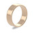 9ct Rose Gold 6mm Rounded Flat Wedding Band Light Weight Portrait