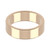 9ct Rose Gold 6mm Rounded Flat Wedding Band Classic Weight Landscape