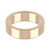 9ct Rose Gold 6mm Rounded Flat Wedding Band Heavy Weight Landscape
