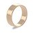 18ct Rose Gold 6mm Rounded Flat Wedding Band Light Weight Portrait