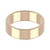 18ct Rose Gold 6mm Rounded Flat Wedding Band Light Weight Landscape