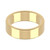 18ct Yellow Gold 6mm Rounded Flat Wedding Band Classic Weight Landscape
