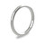 18ct White Gold 2mm Paris Wedding Band Classic Weight Portrait