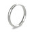 18ct White Gold 2.5mm Paris Wedding Band Light Weight Portrait