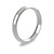 Platinum 3mm Paris Wedding Band Classic Weight Portrait