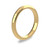 9ct Yellow Gold 3mm Paris Wedding Band Heavy Weight Portrait