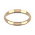 18ct Rose Gold 3mm Paris Wedding Band Light Weight Landscape