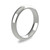 9ct White Gold 4mm Paris Wedding Band Heavy Weight Portrait